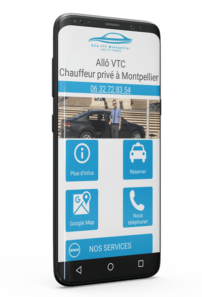 Application Android de votre VTC à Montpellier